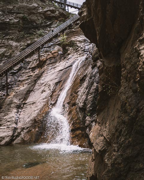 Bottom of Seven Falls of The Broadmoor in Colorado Springs