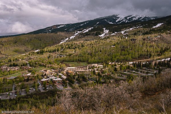 View of Snowmass with Snowy Mountains from the Spiral Point trail