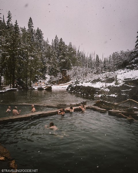 People on the Hot Springs at Strawberry Park Hot Springs