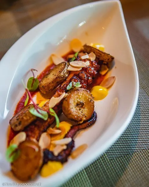 Grilled Octopus at The Knolls in Capella Hotel, Sentosa Island, Singapore
