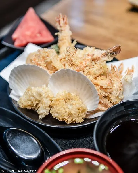 Close-up of Ala Carte Hokkaido Tempura at Akimitsu Tendon