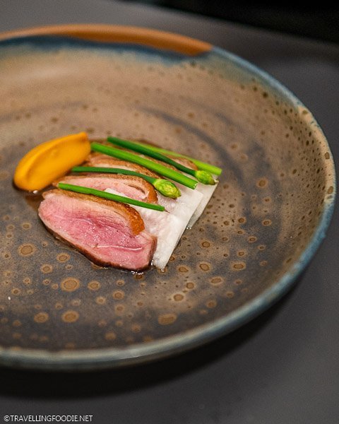 Dry Aged Duck Breast with Pickled Turnips