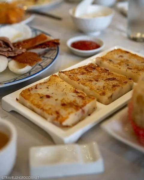 Raddish Cake Dim Sum at Gloria Maris Greenhills in San Juan, Manila
