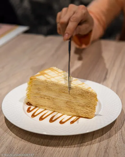 Salted Butter Caramel Crepe Cake at La Creperie in Manila