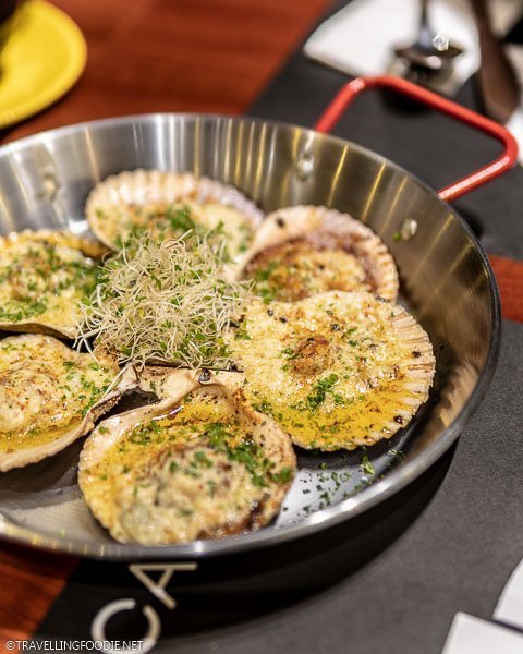 Basked Scallops with Butter at Locavore in Manila, Philippines