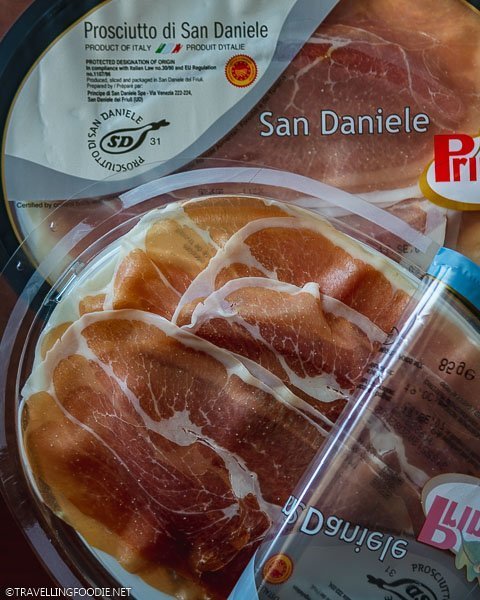 Opened and Unopened packs of Prosciutto di San Daniele