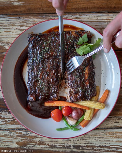 BBQ Pork Ribs at Tittos Latin BBQ and Brew, one of Manila's best restaurants to hang out
