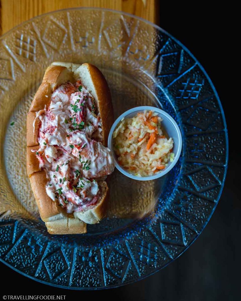 Lobster Roll at The Crow's Nest in Digby, Nova Scotia