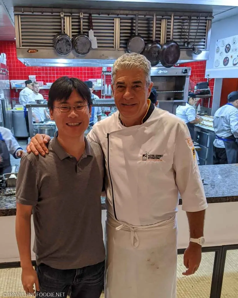 Chef Thierry Blouet and Travelling Foodie Raymond Cua at Cafe des Artistes in Puerto Vallarta, Mexico