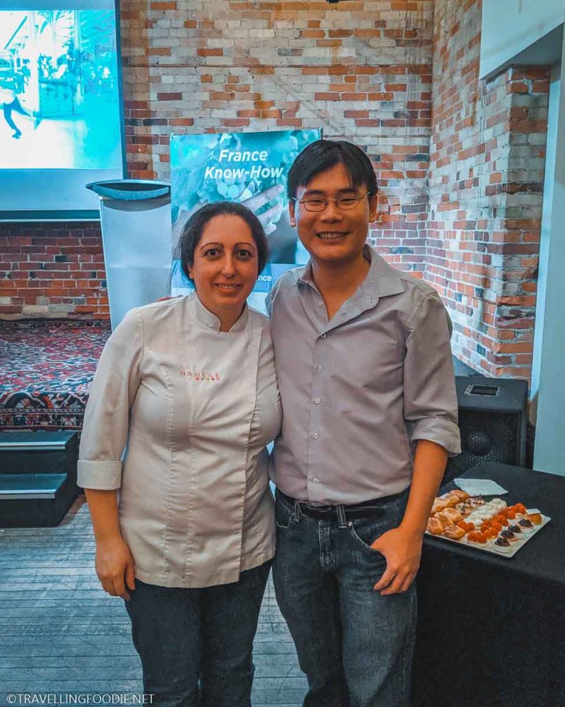 Chef Nadege Nourian and Travelling Foodie Raymond Cua at The Drake Hotel in Toronto