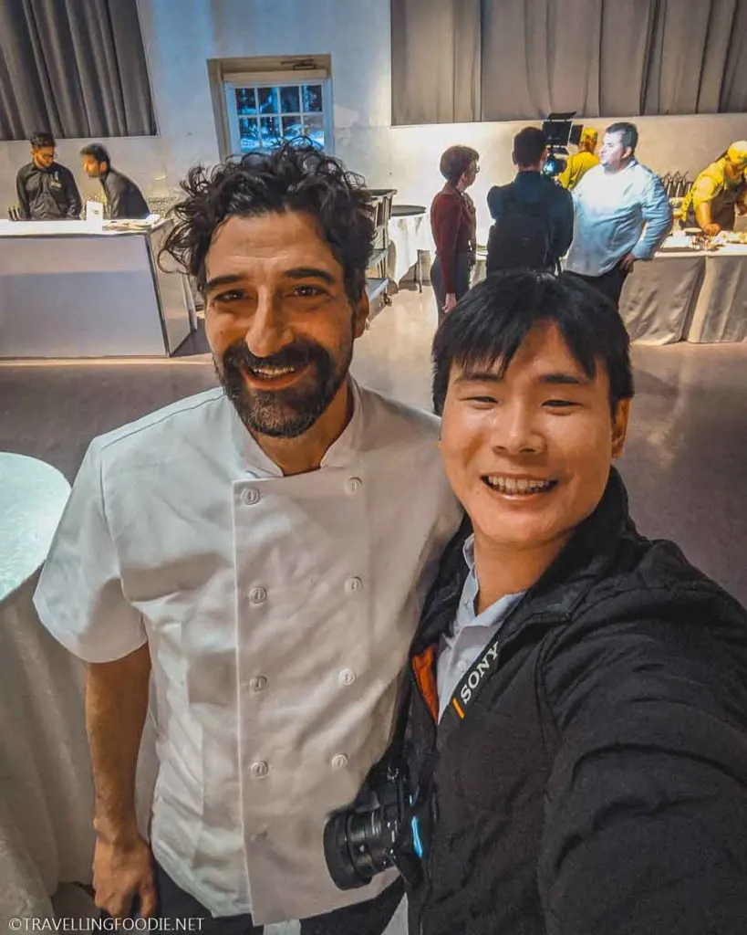 Chef Roberto Fracchioni and Travelling Foodie Raymond Cua at Taste of Calabria in Toronto