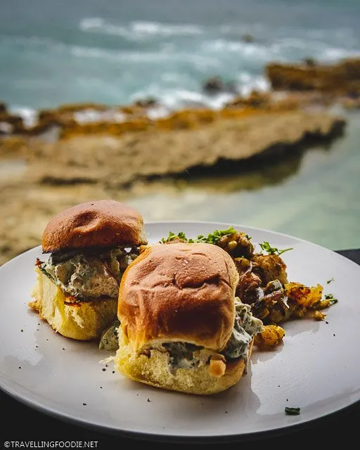 Lobster Sliders at AMA at Cane Bay in St. Croix, USVI