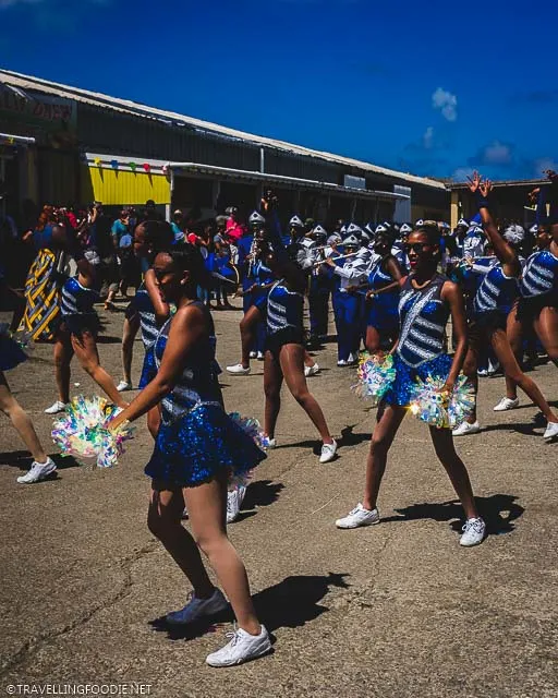 Cheerleader Parade at US Virgin Islands Agriculture and Food Fair in St. Croix