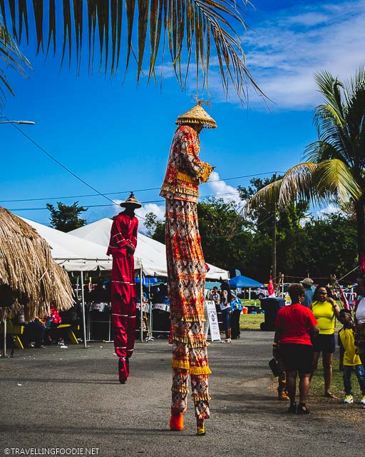 Carnival Stilt Walkers at USVI Agrifest in St. Croix