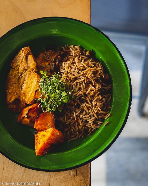 Rice, Beans, Plantains and Sweet Potato for Caribbean Brunch at Agrikol for Montreal en Lumiere 2020