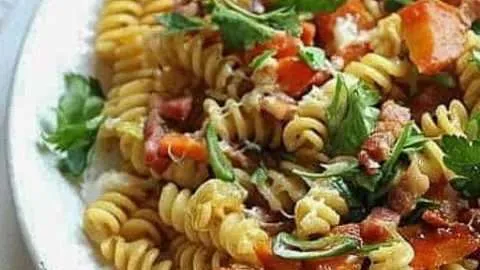 Bacon Miso Carrot Pasta