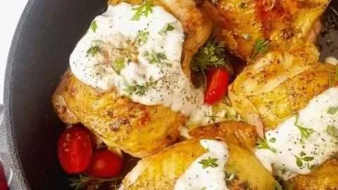 Cast Iron Keto Ranch Chicken Thighs