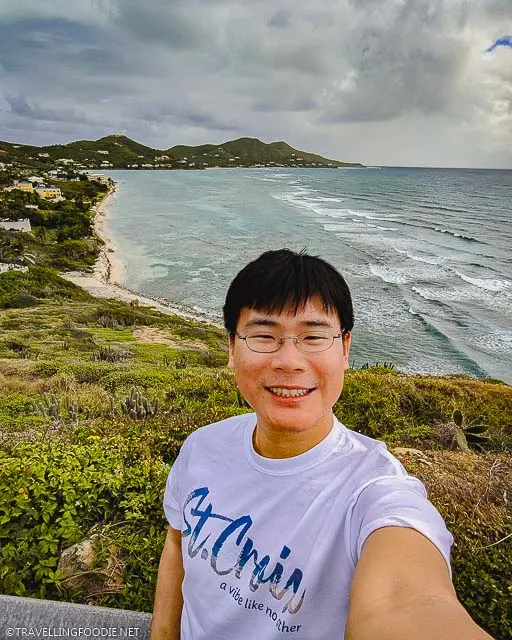 Travelling Foodie Raymond Cua selfie at Grass Point in St. Croix, US Virgin Islands