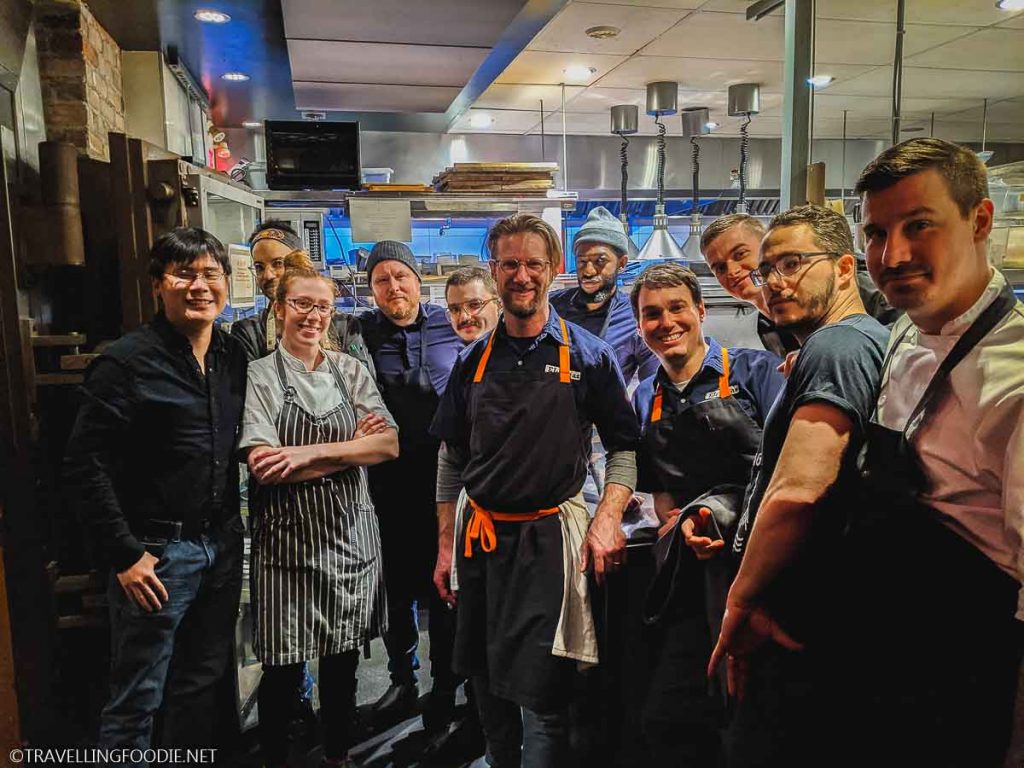 Raymond Cua, Chef Dany Bolduc, Michelin Chef Phillip Foss, Sommelier Jonathan Benchetrit at H4C par Dany Bolduc for Montreal en Lumiere 2020 Tasting Menu