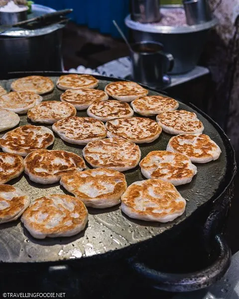Cooking Parotta (पराठा) at New Janani Mess in Madurai, India