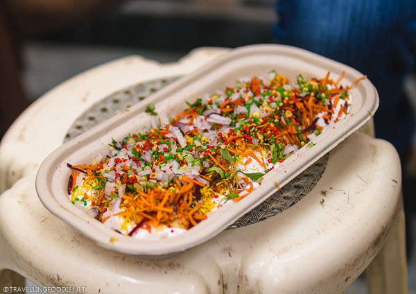 Dahi Puri Chaat (दही पुरी चाट) at Chotu Motu Sweets & Savouries in Chennai, India