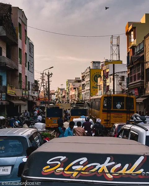 Traffic on the Streets of Madurai in Tamil Nadu, South India
