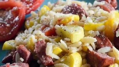 Sausage and Squash Skillet