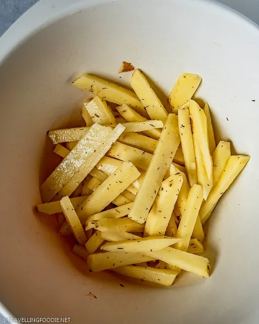 Air Fryer Parmesan Ranch French Fries Recipe & Weston French Fry Cutter  Review - From Val's Kitchen