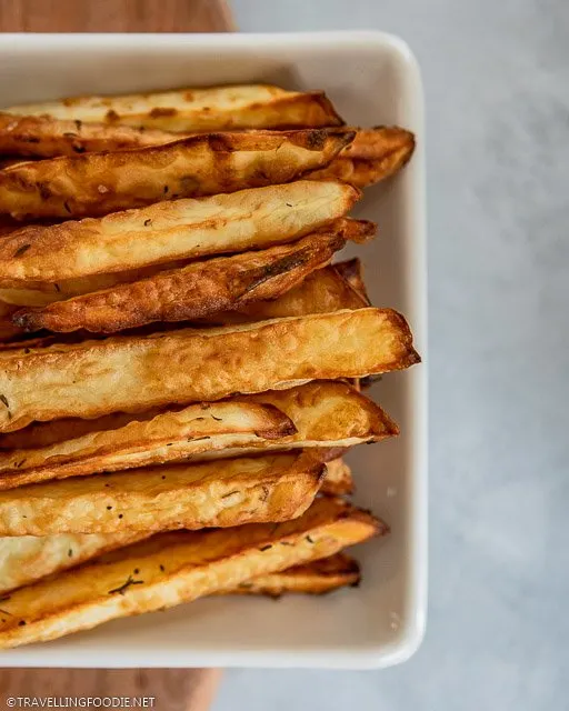 Air Fryer Parmesan Ranch French Fries Recipe & Weston French Fry Cutter  Review - From Val's Kitchen