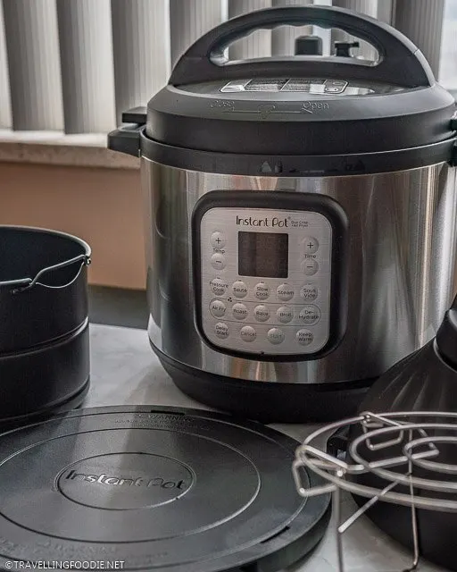Instant Pot Duo Crisp + Air Fryer with Air Fryer holder