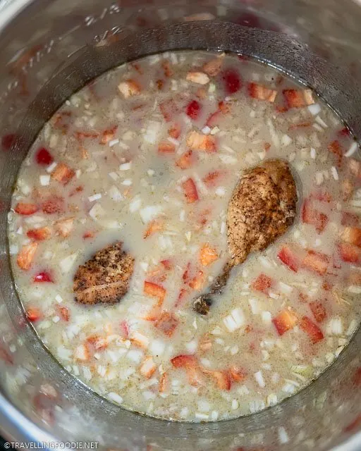 Thai Curry Chicken Broth on Instant Pot