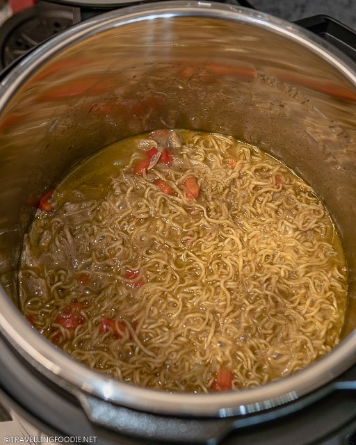 Thai Curry Chicken Noodle Soup on Instant Pot