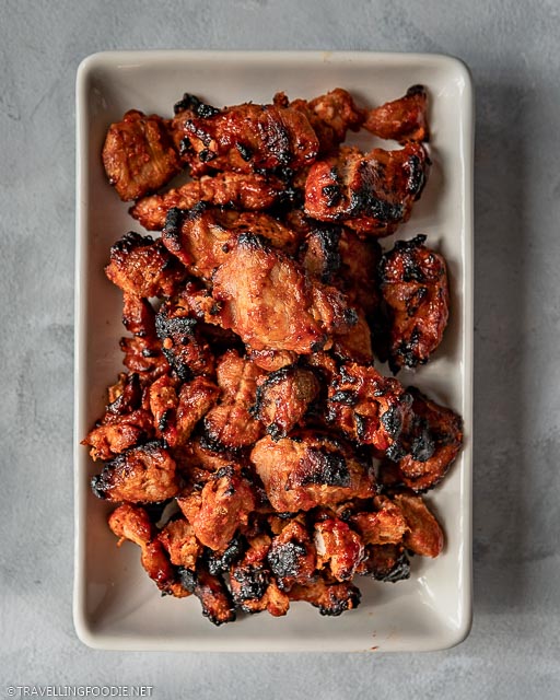 A plate of Air Fryer Barbecue Pork