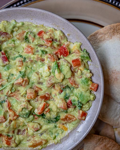 Game Day Guacamole mixed in a bowl