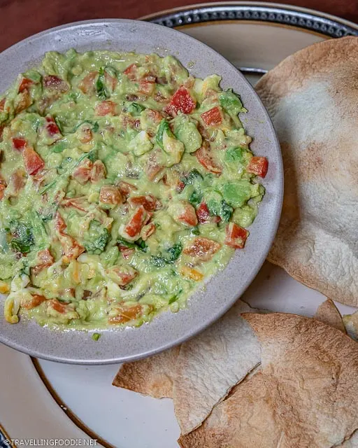 Mixed Game Day Guacamole with Toasted Tortilla Chips