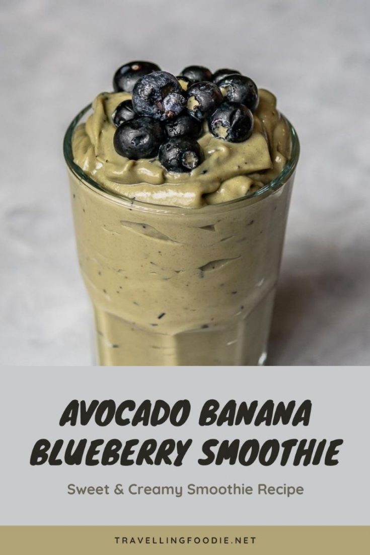 Avocado Blueberry Smoothie Recipe - Sweet & Creamy Banana Smoothie