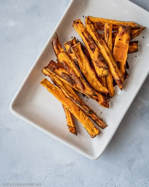 Air Fried Sweet Potato in Fries Form