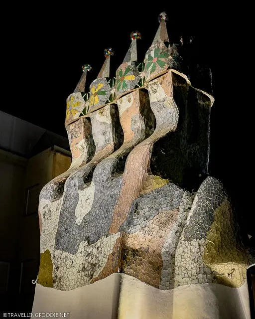 Chimney Stacks at Josep Batlló's Casa Battlo