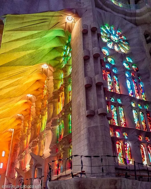 Stained Glass Windows at Sagrada Familia