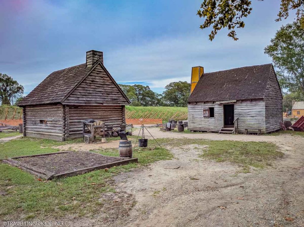 18th-century Farm at American Revolution Museum at Yorktown in Virginia