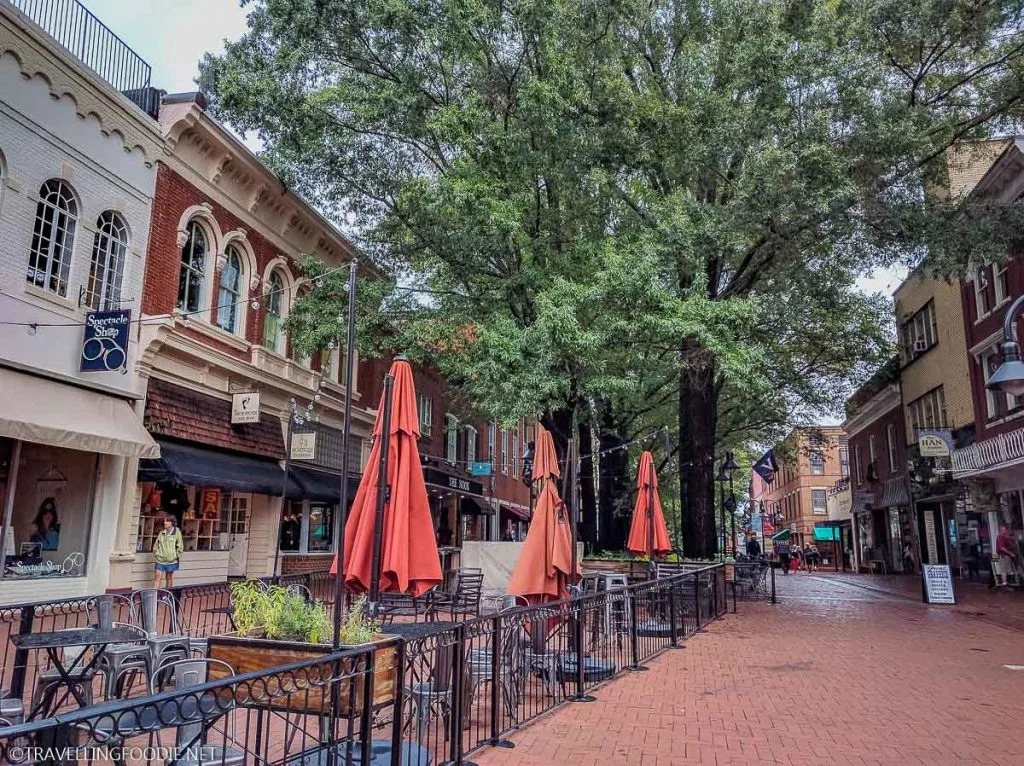 Charlottesville Historic Downtown Mall in Virginia