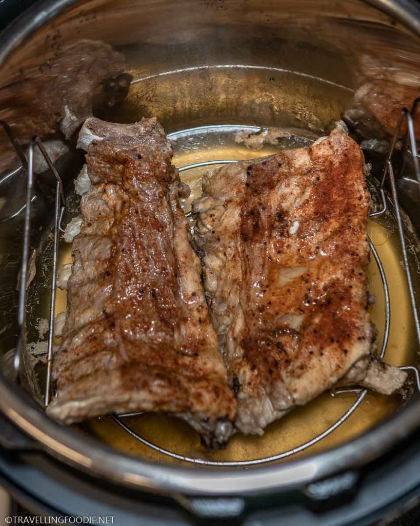 Pressure Cooked Baby Back Ribs on Instant Pot