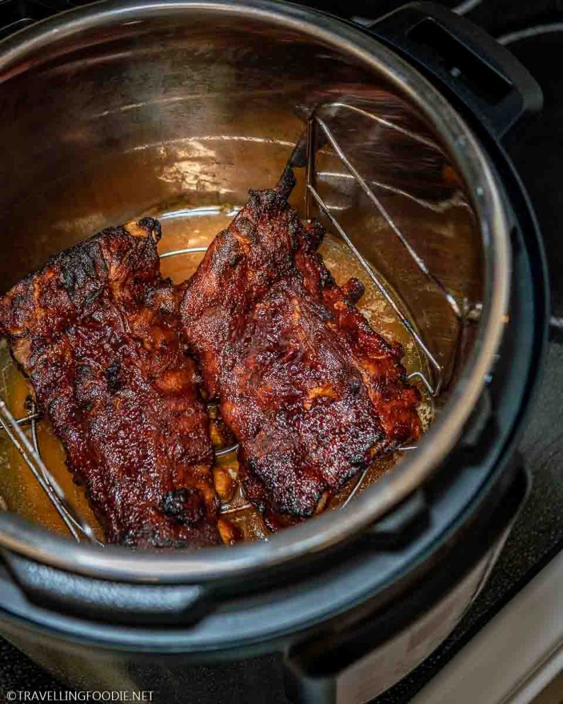 Air Fried BBQ Baby Back Ribs on Instant Pot Duo Crisp + Air Fryer