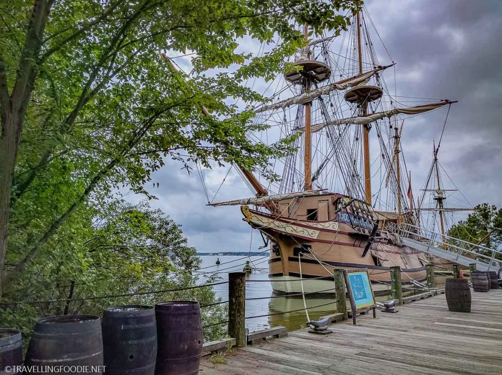 Replica Ship at Jamestown Settlement in Virginia
