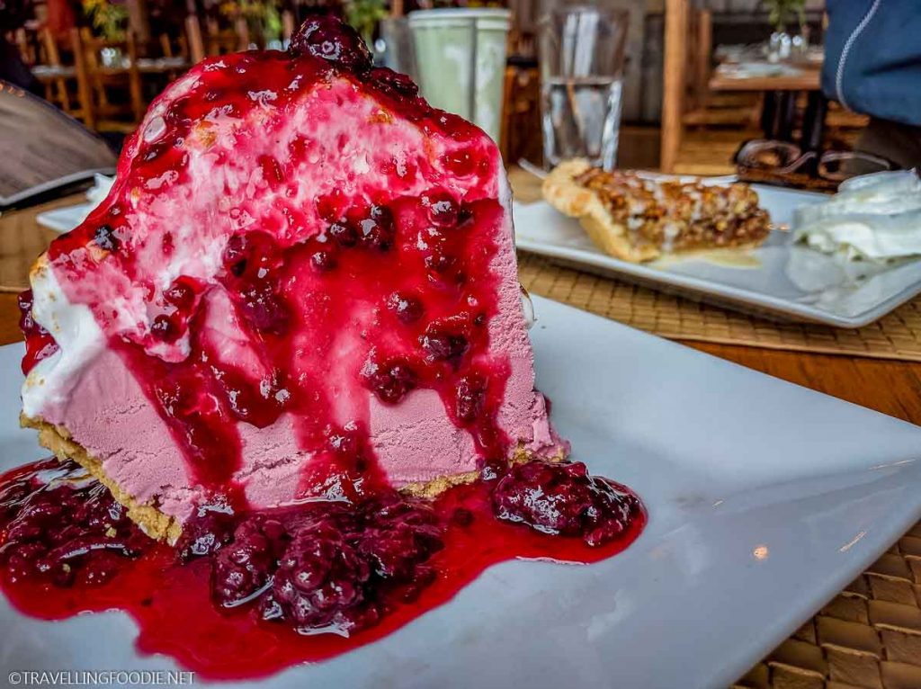Blackberry Ice Cream Pie at Skyland's The Pollock Dining Room in Virginia