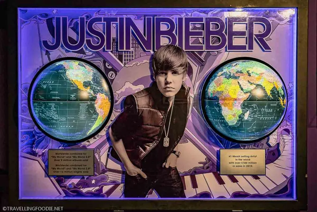 Justin Bieber Exhibit at Stratford Perth Museum in Stratford, Ontario