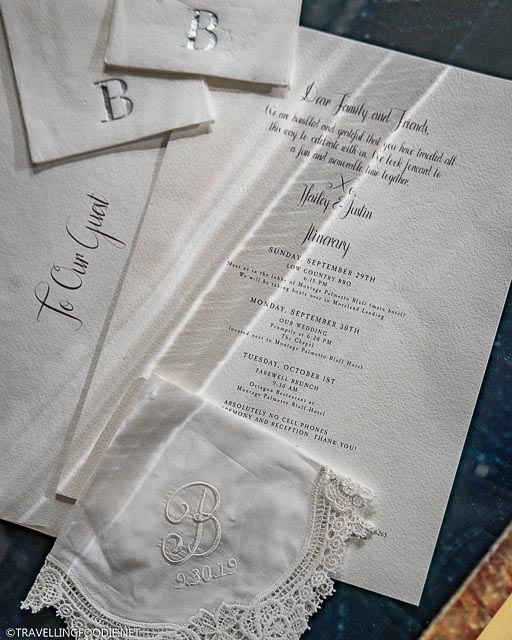 Justin and Hailey Bieber's Wedding Invitation at Stratford Perth Museum in Stratford, Ontario