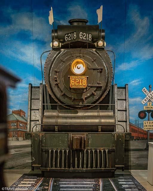 Old Railway Train at Stratford Perth Museum in Stratford, Ontario