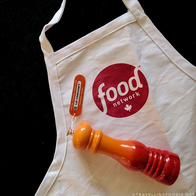 Food Network apron and a Le Creuset Pepper Mill