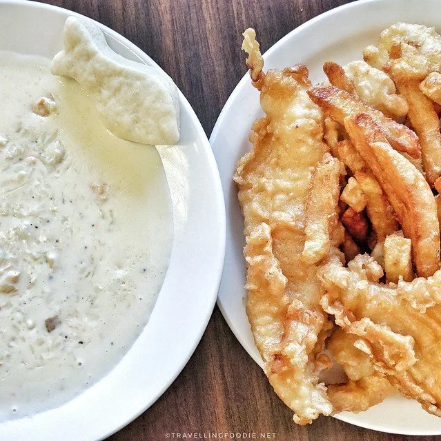 Fish and Chips and Chowder at Ches's Fish and Chips in St. John's, Newfoundland